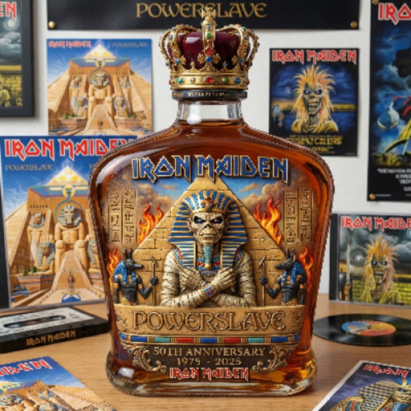 Vintage Collectible Liquor Bottles - Vintage Rock Themed Mummy Sculpture Liquor