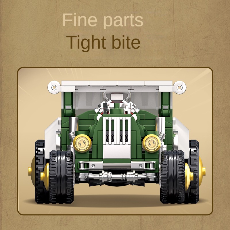 Retro vintage car building blo - đánh giá và giá Vintage Collectible Ornaments