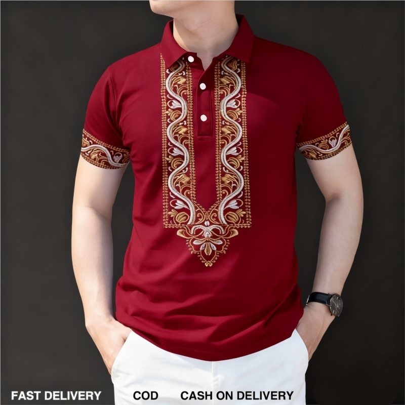 2026 Mens Barong Polo Shirt fo - đánh giá và giá Vintage Collectible Buttons