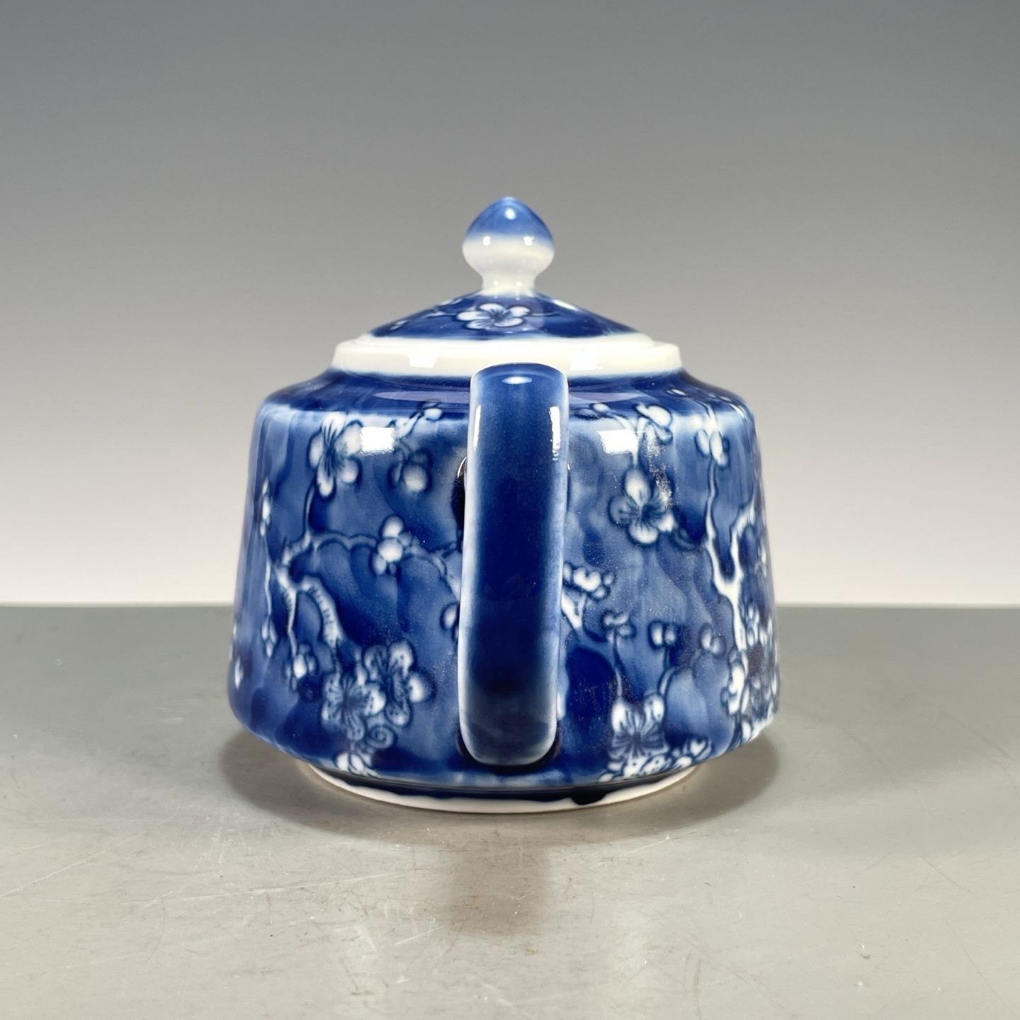 Hand Painted Blue White Flat P - đánh giá và giá Vintage Collectible Pottery