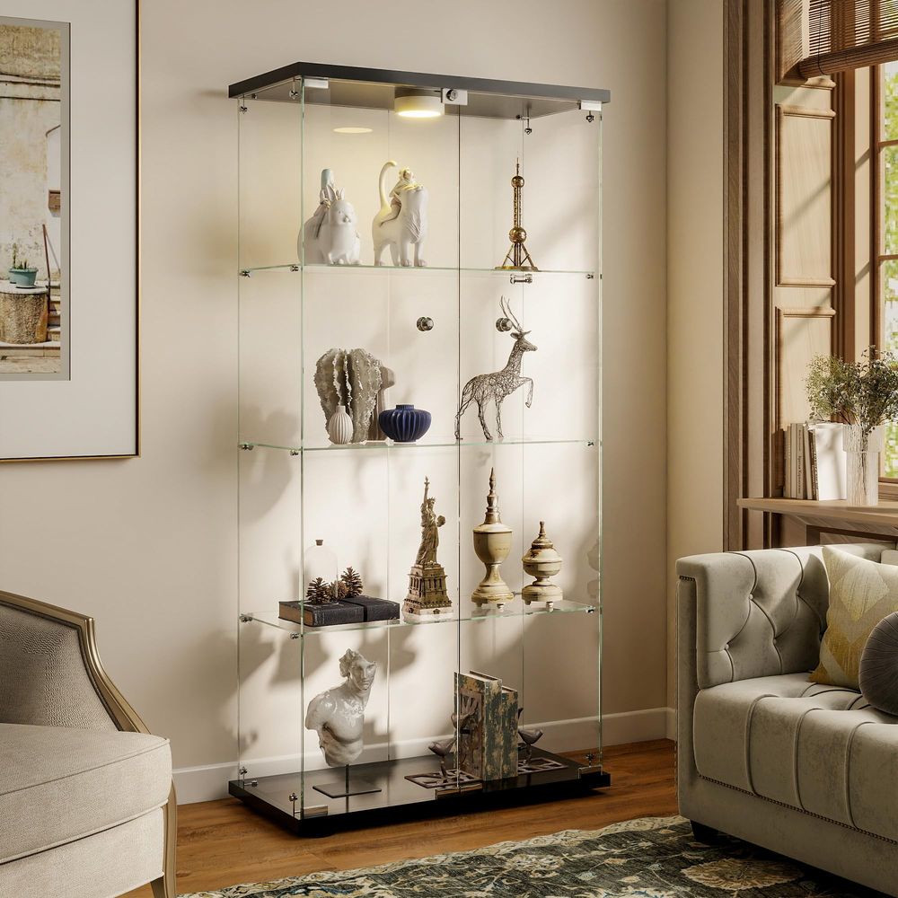 Display Cabinet with LED Light - đánh giá và giá Collectible & Vintage Dolls For Christmas