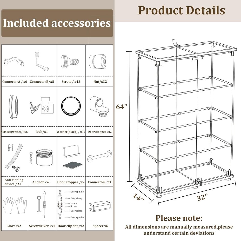Tempered Glass Display Cabinet - đánh giá và giá Collectible & Vintage Dolls For Christmas