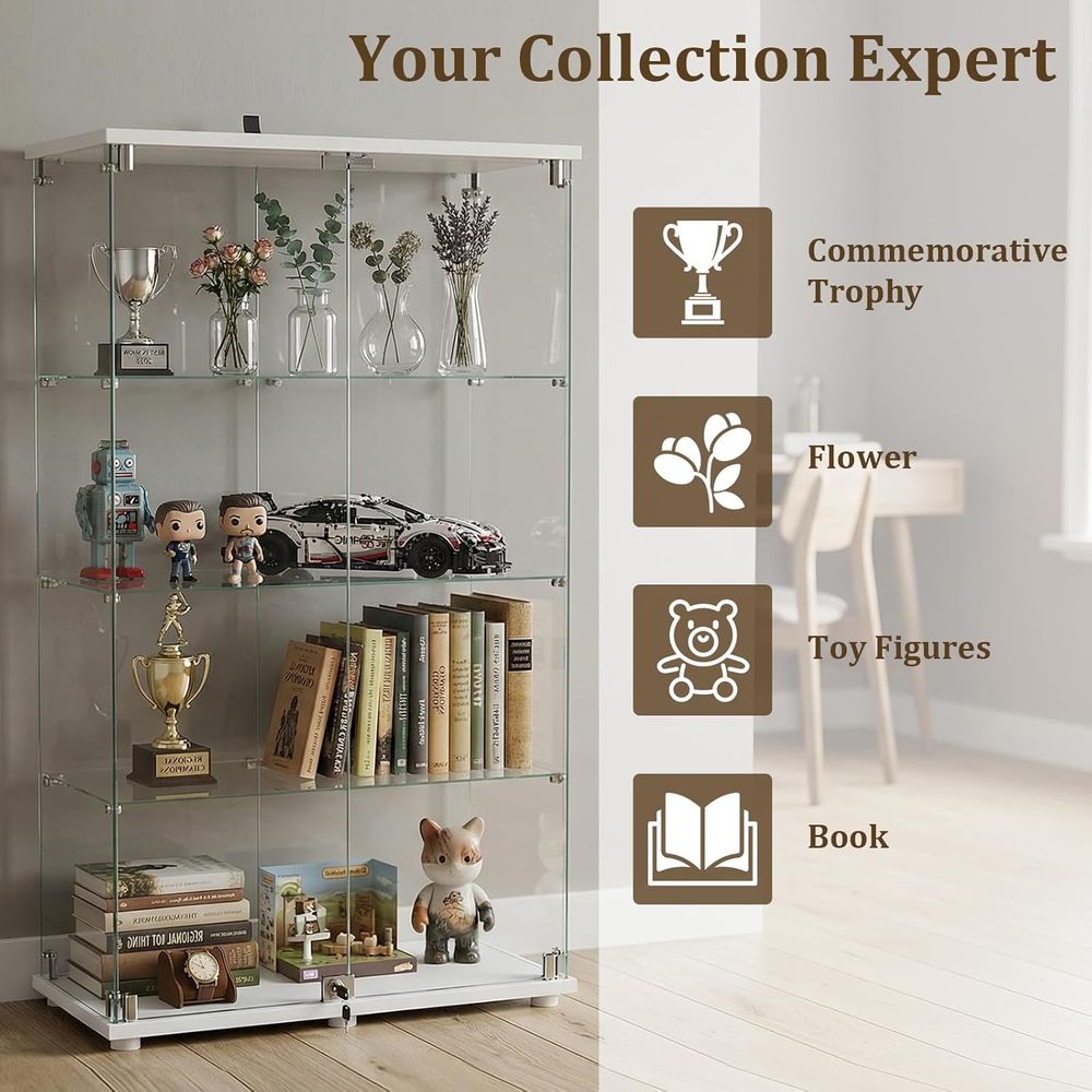 Tempered Glass Display Cabinet - đánh giá và giá Collectible & Vintage Dolls For Christmas