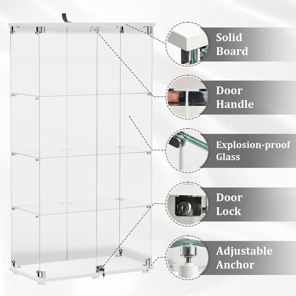 Tempered Glass Display Cabinet - đánh giá và giá Collectible & Vintage Dolls For Christmas