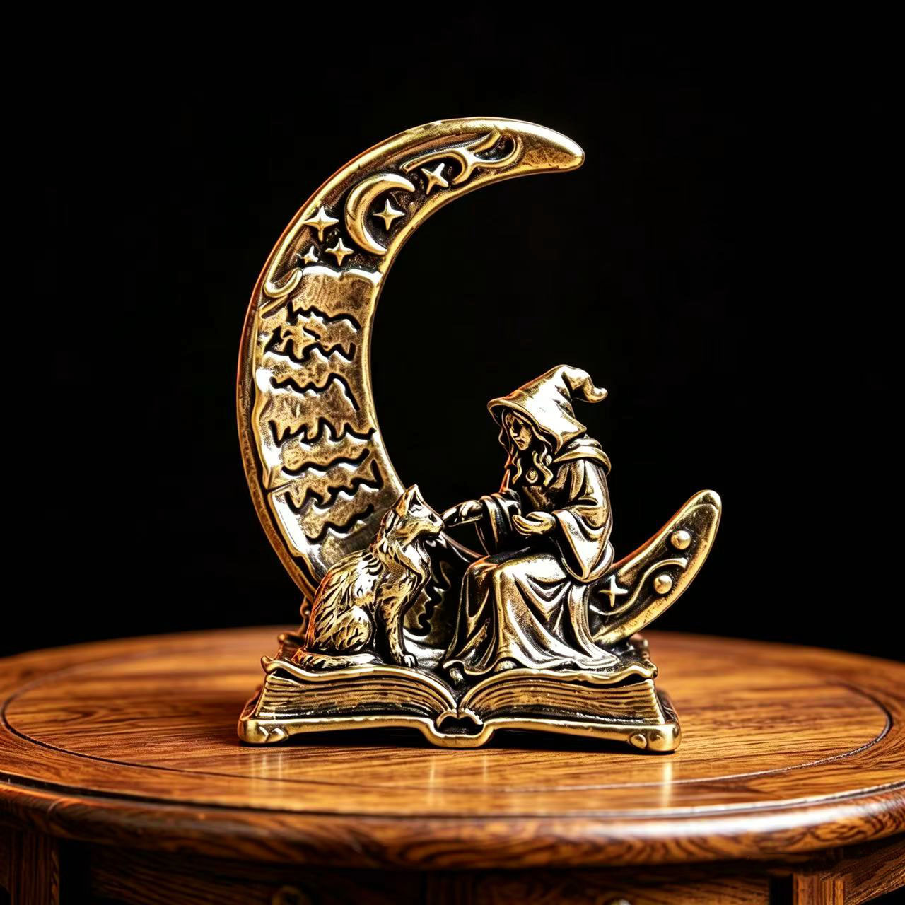 Brass Moon Witch Decoration St - đánh giá và giá Vintage Collectible Ornaments