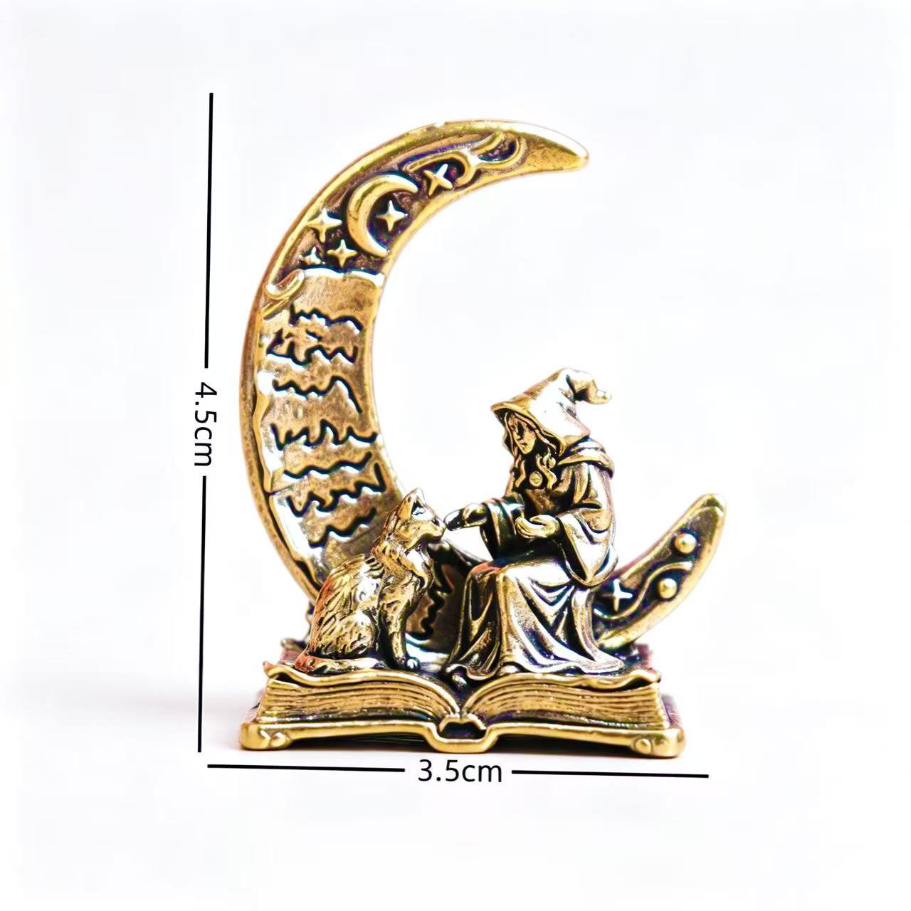 Brass Moon Witch Decoration St - đánh giá và giá Vintage Collectible Ornaments