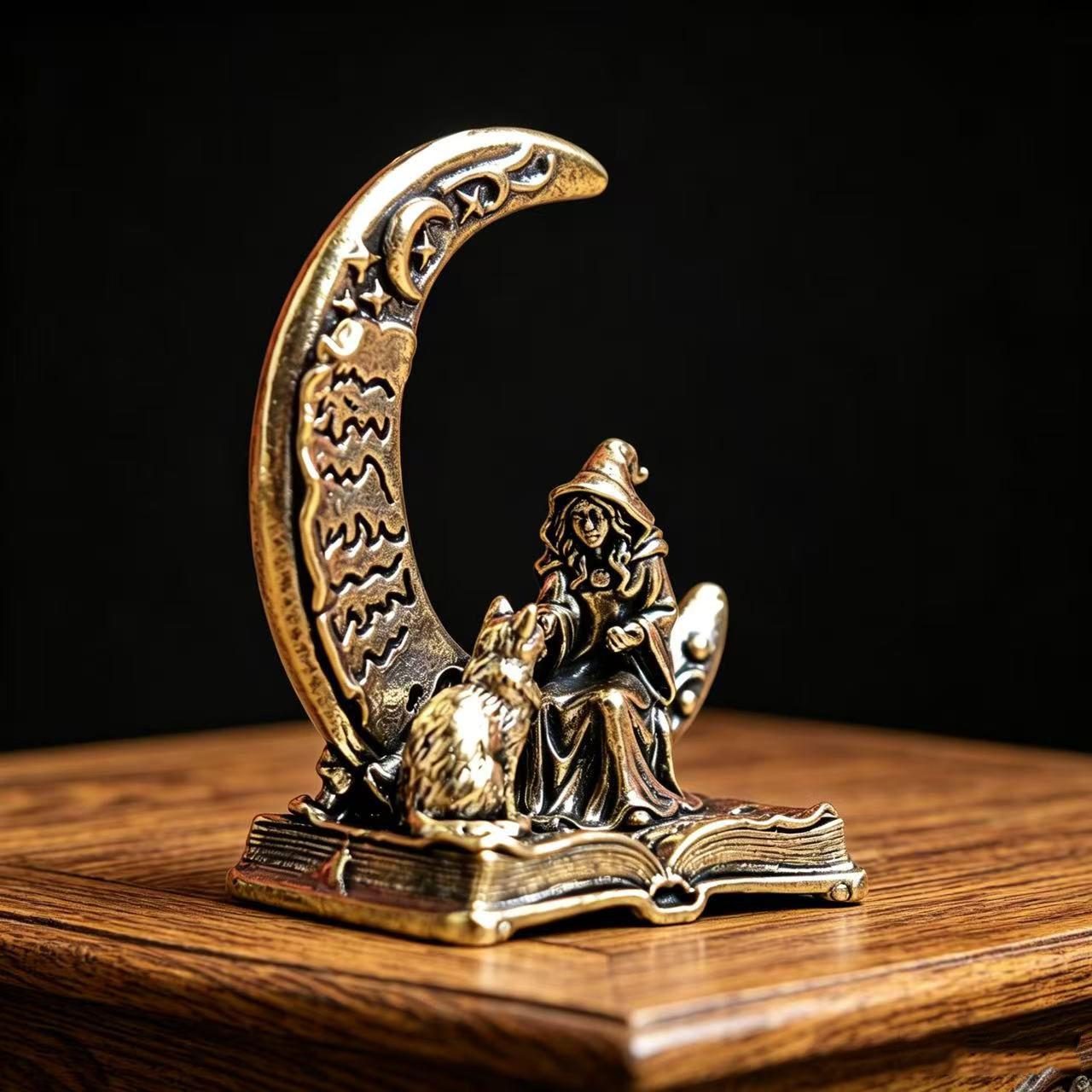 Brass Moon Witch Decoration St - đánh giá và giá Vintage Collectible Ornaments
