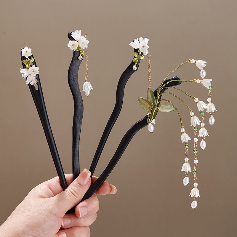 Wooden Flower Hairpin Vintage  - đánh giá và giá Vintage Collectible Item