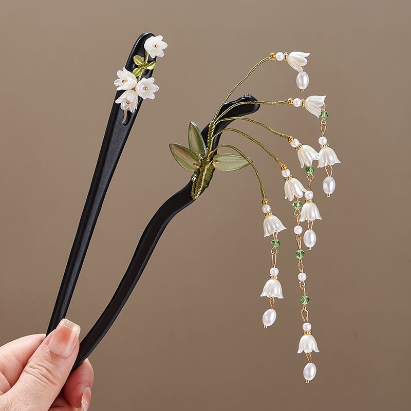 Wooden Flower Hairpin Vintage  - đánh giá và giá Vintage Collectible Item
