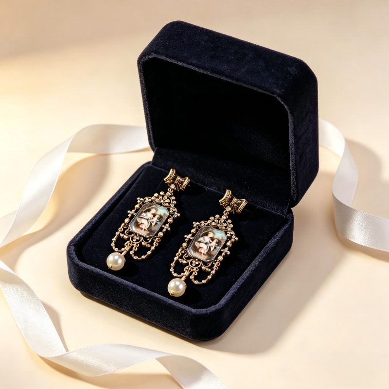 Retro Court Style Stud Earring - đánh giá và giá Vintage Collectible Figures