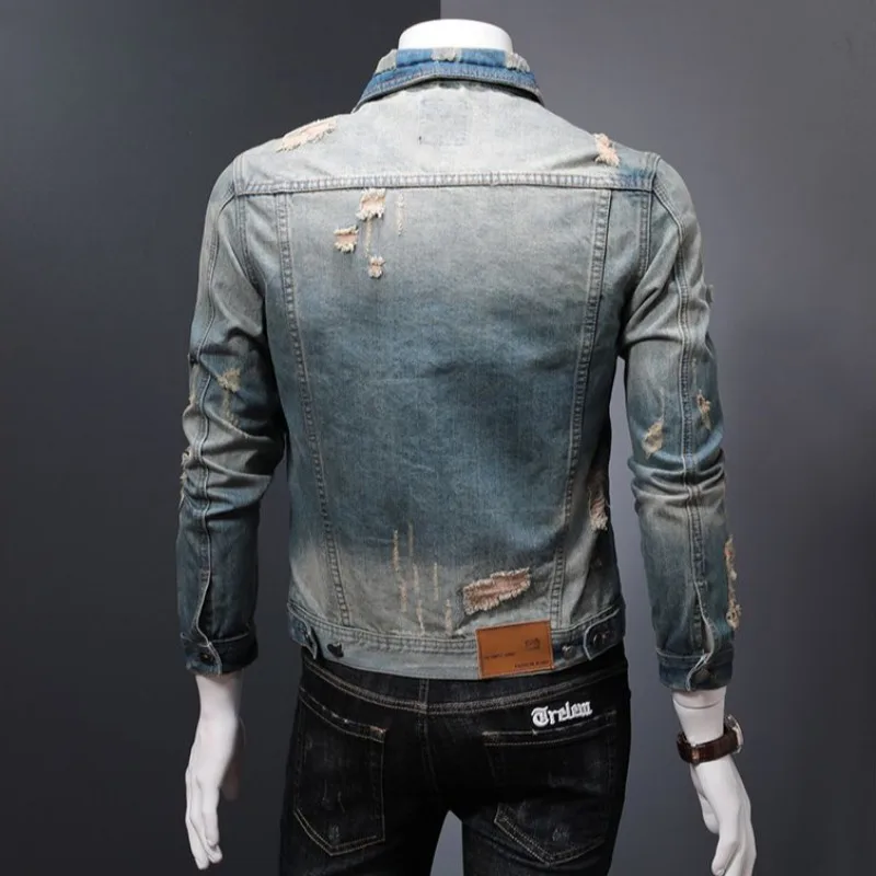 Padded Denim Jackets Man Warm  - đánh giá và giá Vintage Collectible Buttons
