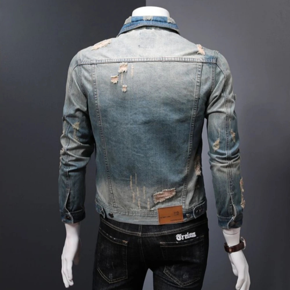 Padded Denim Jackets Man Warm  - đánh giá và giá Vintage Collectible Buttons