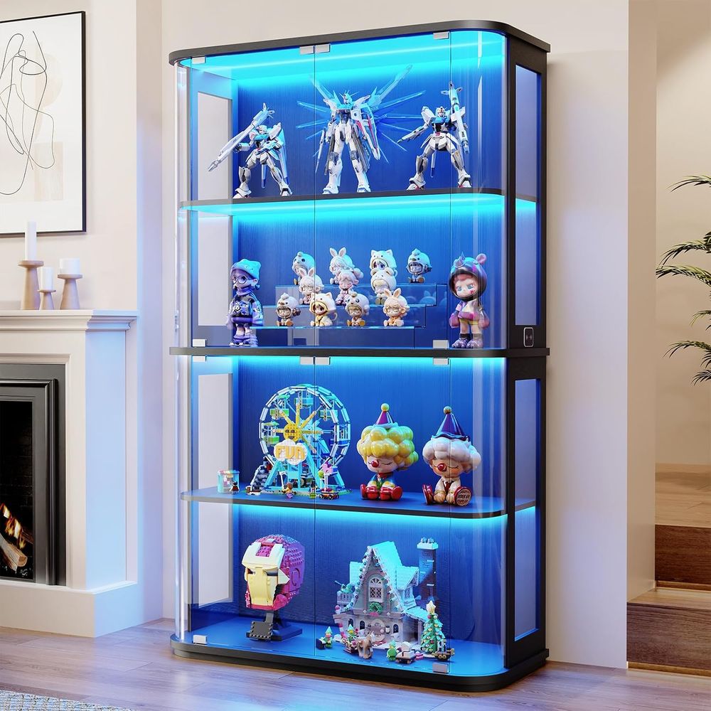 Large Rounded Display Cabinet  - đánh giá và giá Collectible & Vintage Dolls For Christmas