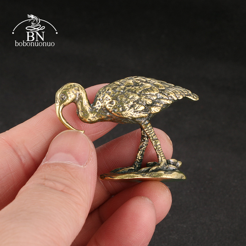 Brass Vintage Long-billed Cran - đánh giá và giá Vintage Collectible Ornaments