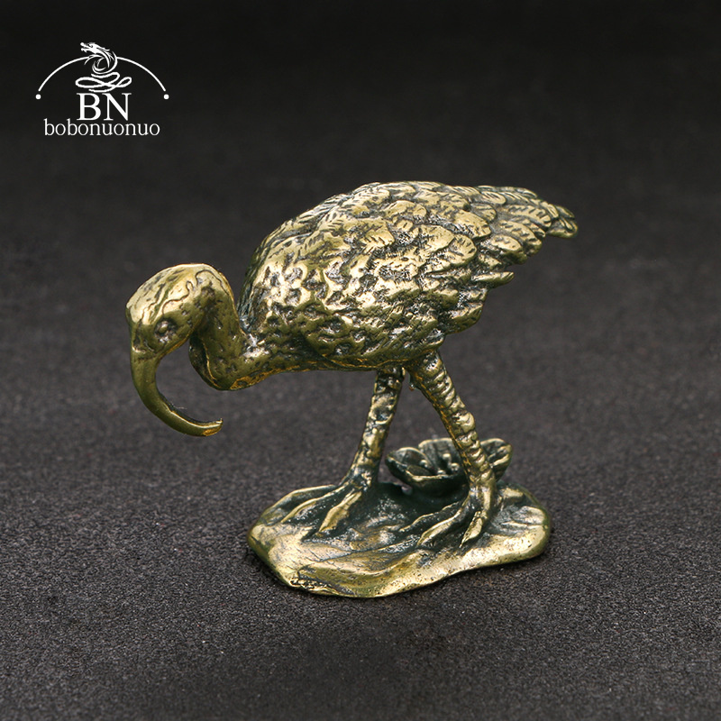 Brass Vintage Long-billed Cran - đánh giá và giá Vintage Collectible Ornaments
