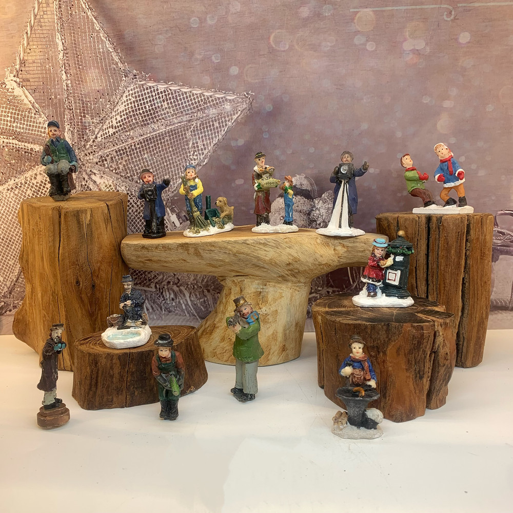 Vintage Victorian Winter Town  - đánh giá và giá Vintage Collectible Ornaments