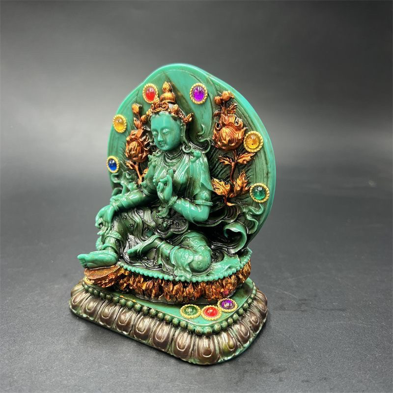 Tibetan Vintage Green Tara Sta - đánh giá và giá Vintage Collectible Ornaments