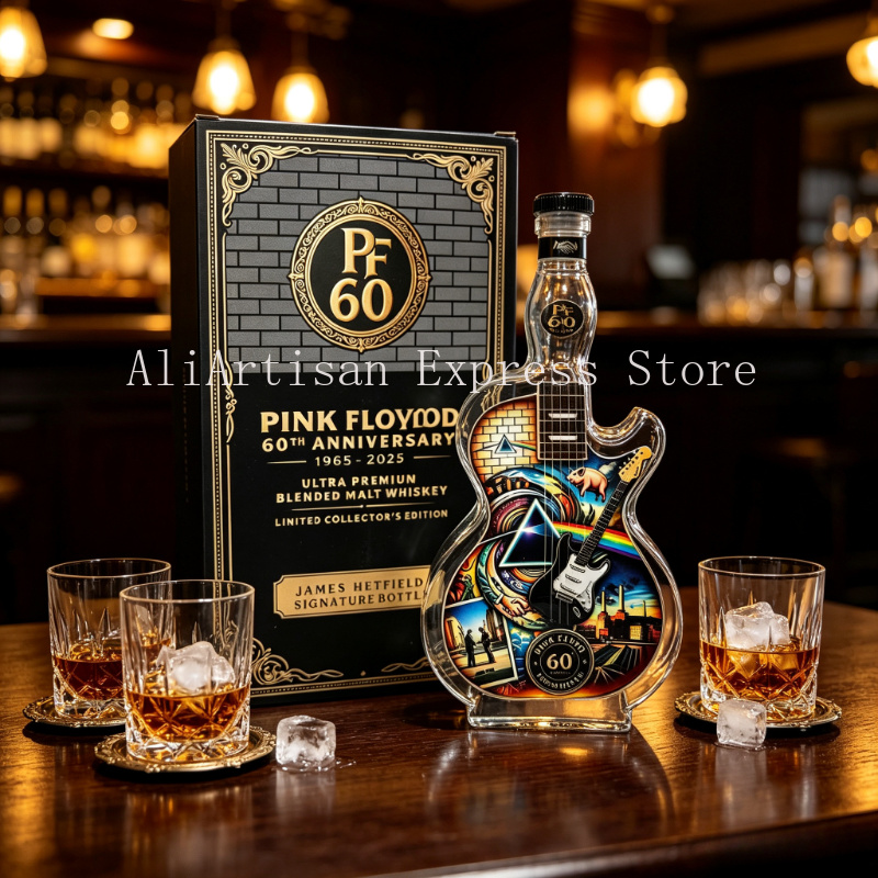 Vintage Rock Style Guitar-Axe  - đánh giá và giá Vintage Collectible Liquor Bottles