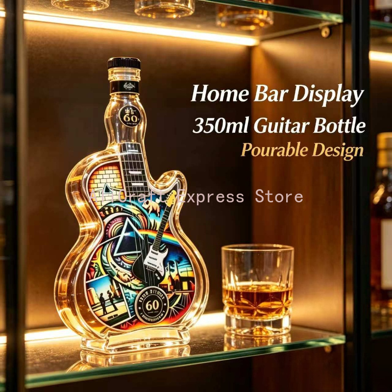 Vintage Rock Style Guitar-Axe  - đánh giá và giá Vintage Collectible Liquor Bottles