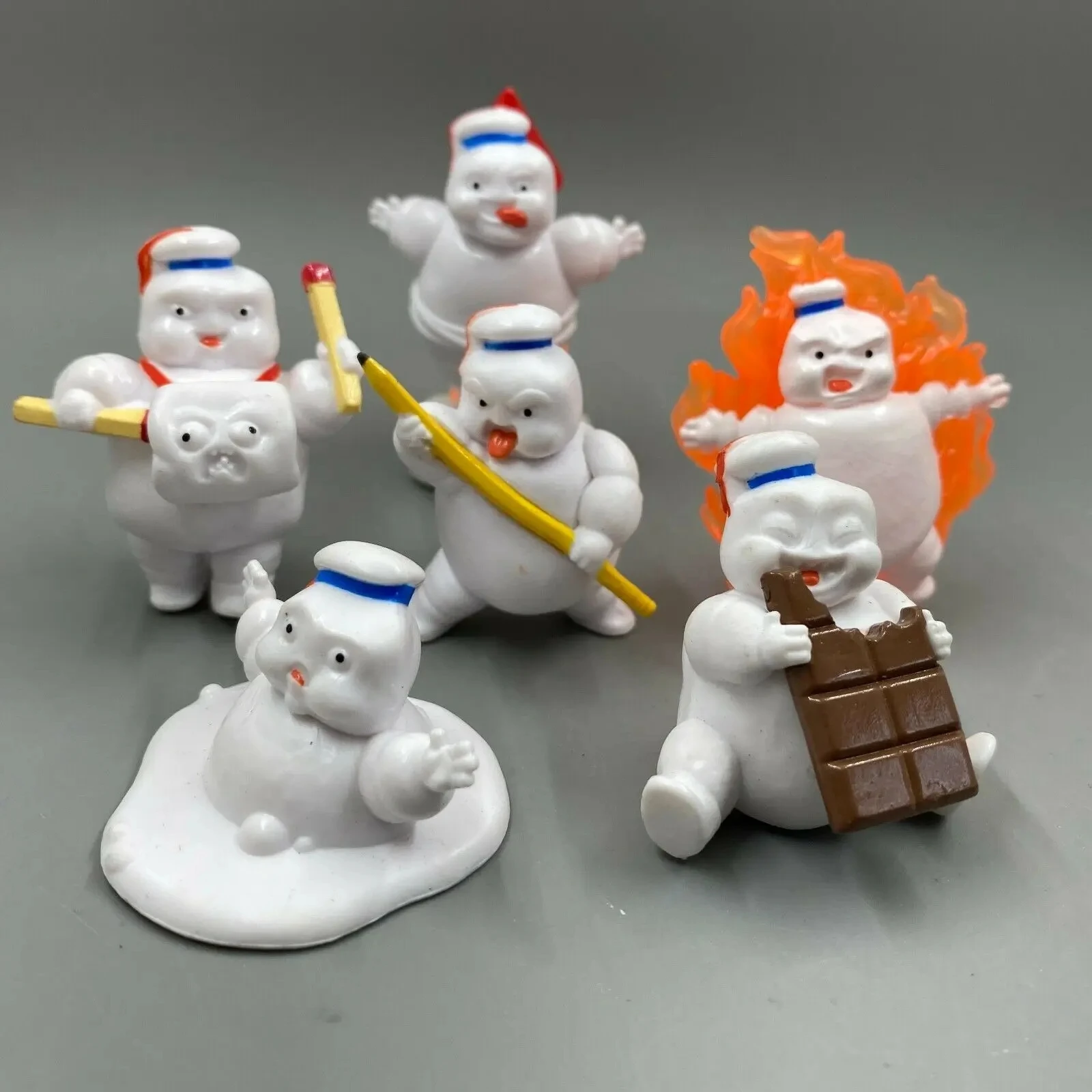 6pcs cute Vintage Ghostbusters - đánh giá và giá Vintage Collectible Figures