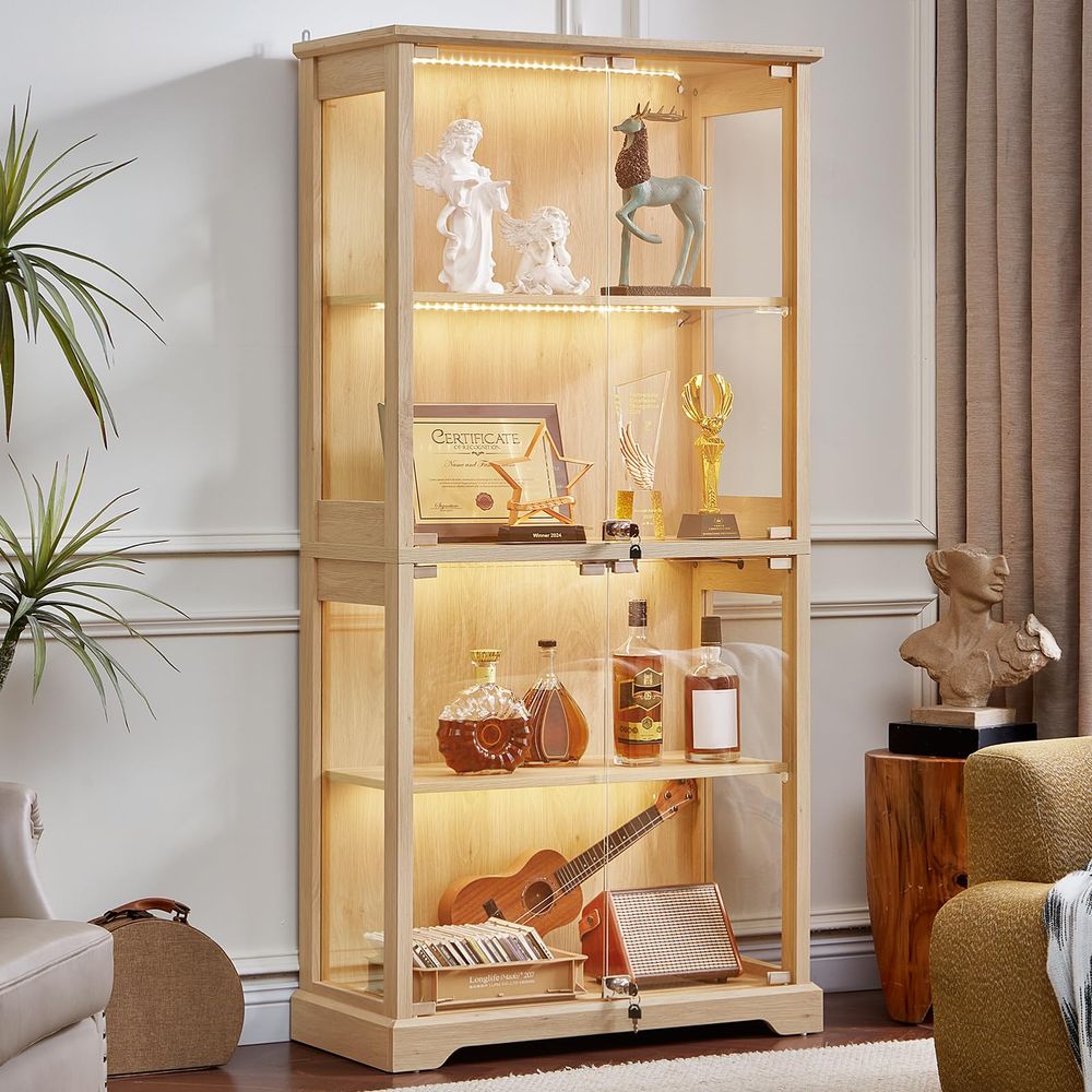 Farmhouse Glass Display Cabine - đánh giá và giá Collectible & Vintage Dolls For Christmas
