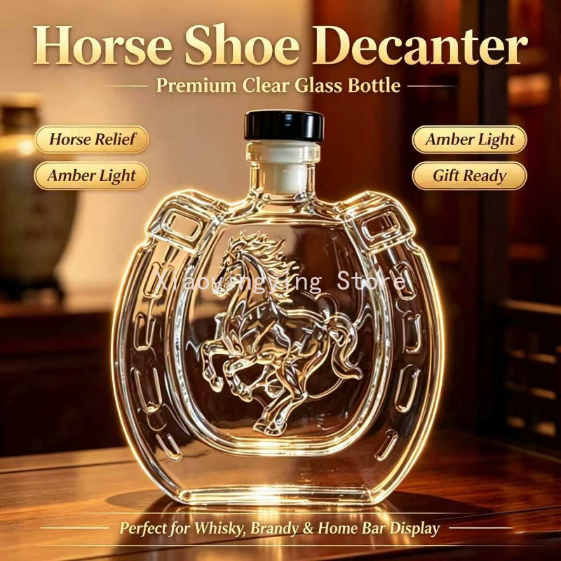 Vintage Horse Embossed Glass W - đánh giá và giá Vintage Collectible Liquor Bottles