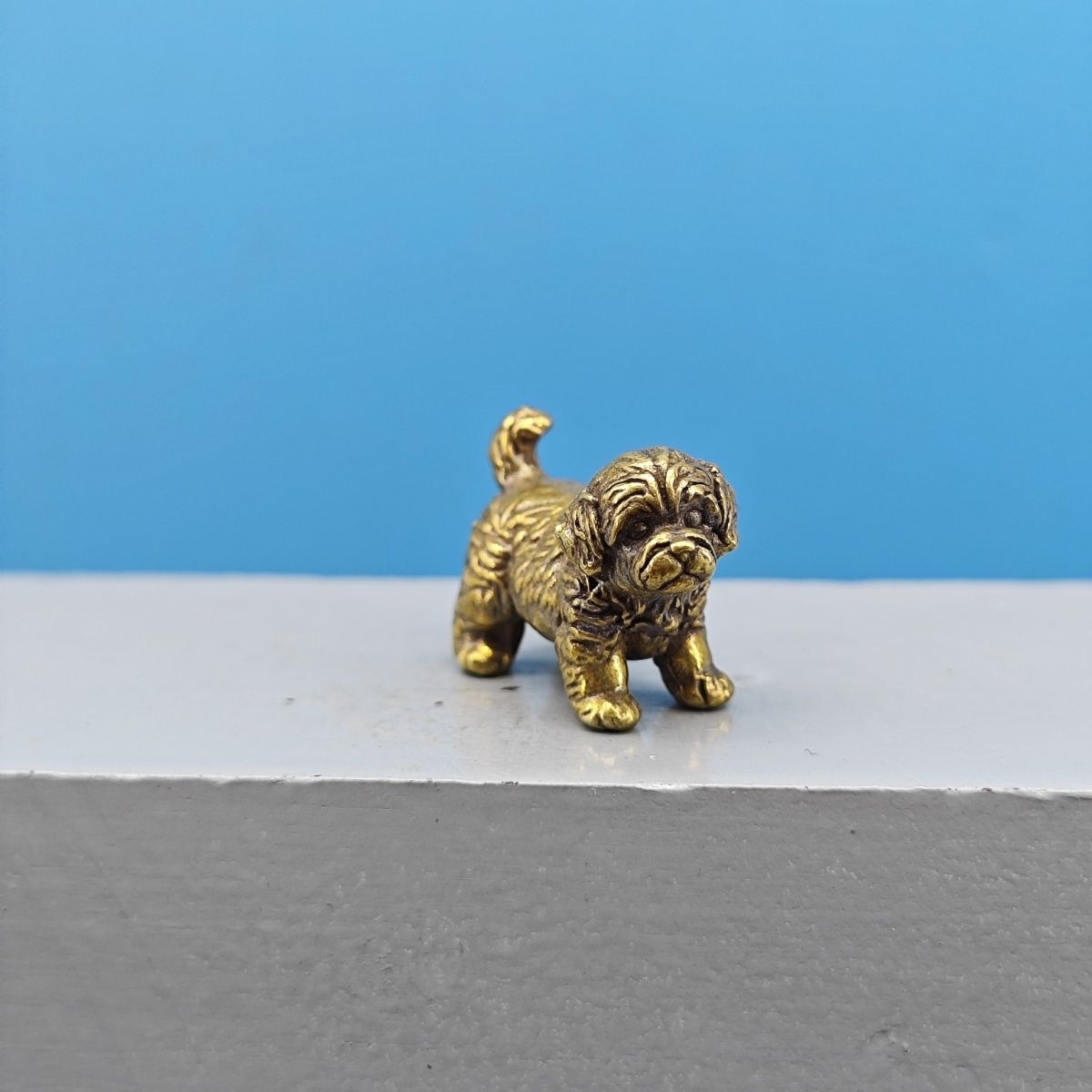 Mini Brass Dog Statue French B - đánh giá và giá Vintage Collectible Teddy Bears