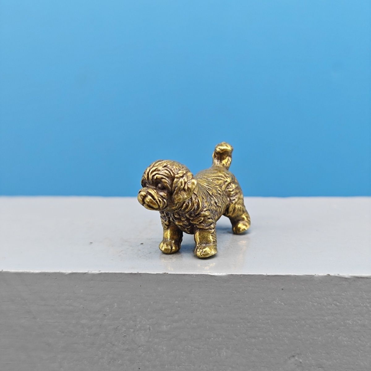 Mini Brass Dog Statue French B - đánh giá và giá Vintage Collectible Teddy Bears