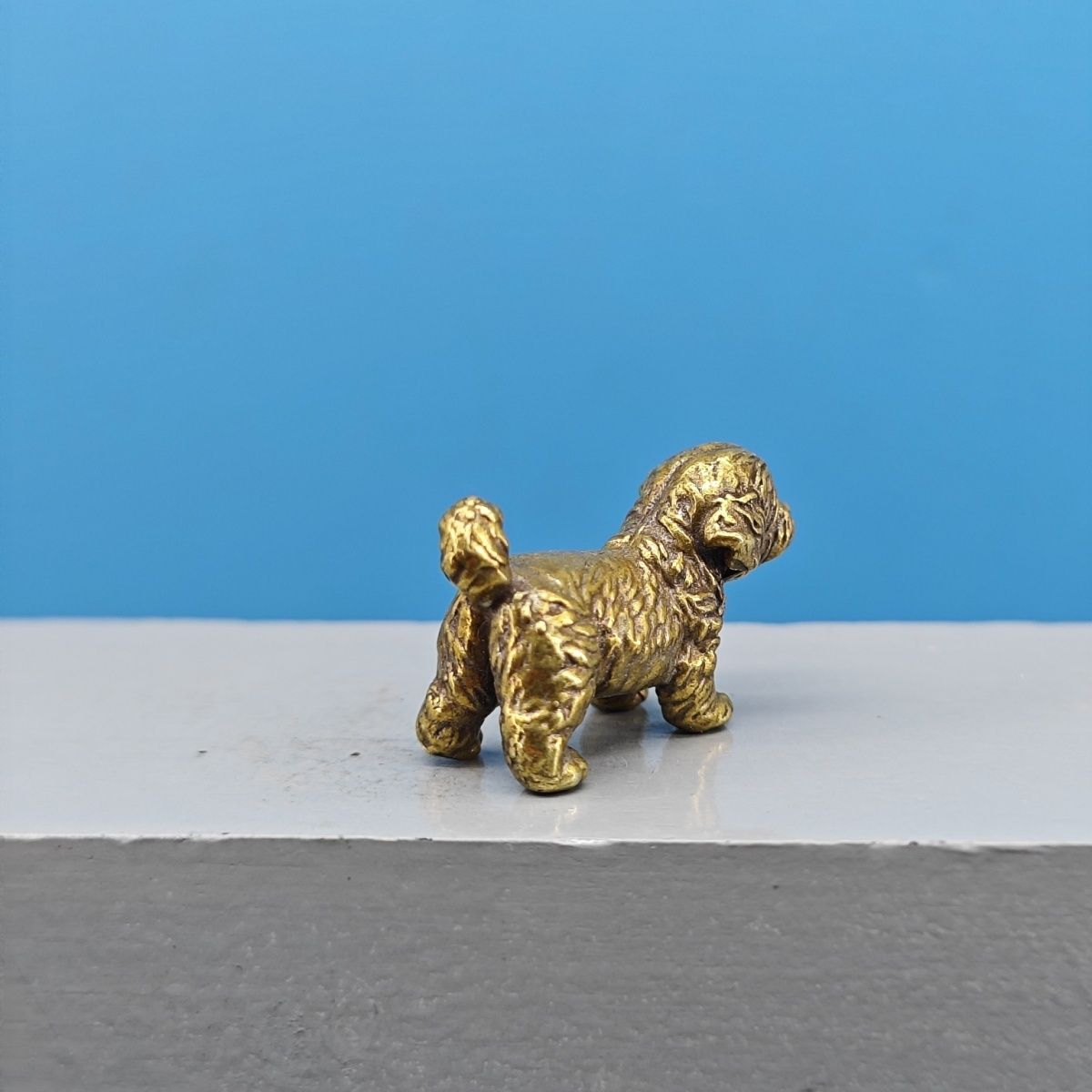 Mini Brass Dog Statue French B - đánh giá và giá Vintage Collectible Teddy Bears