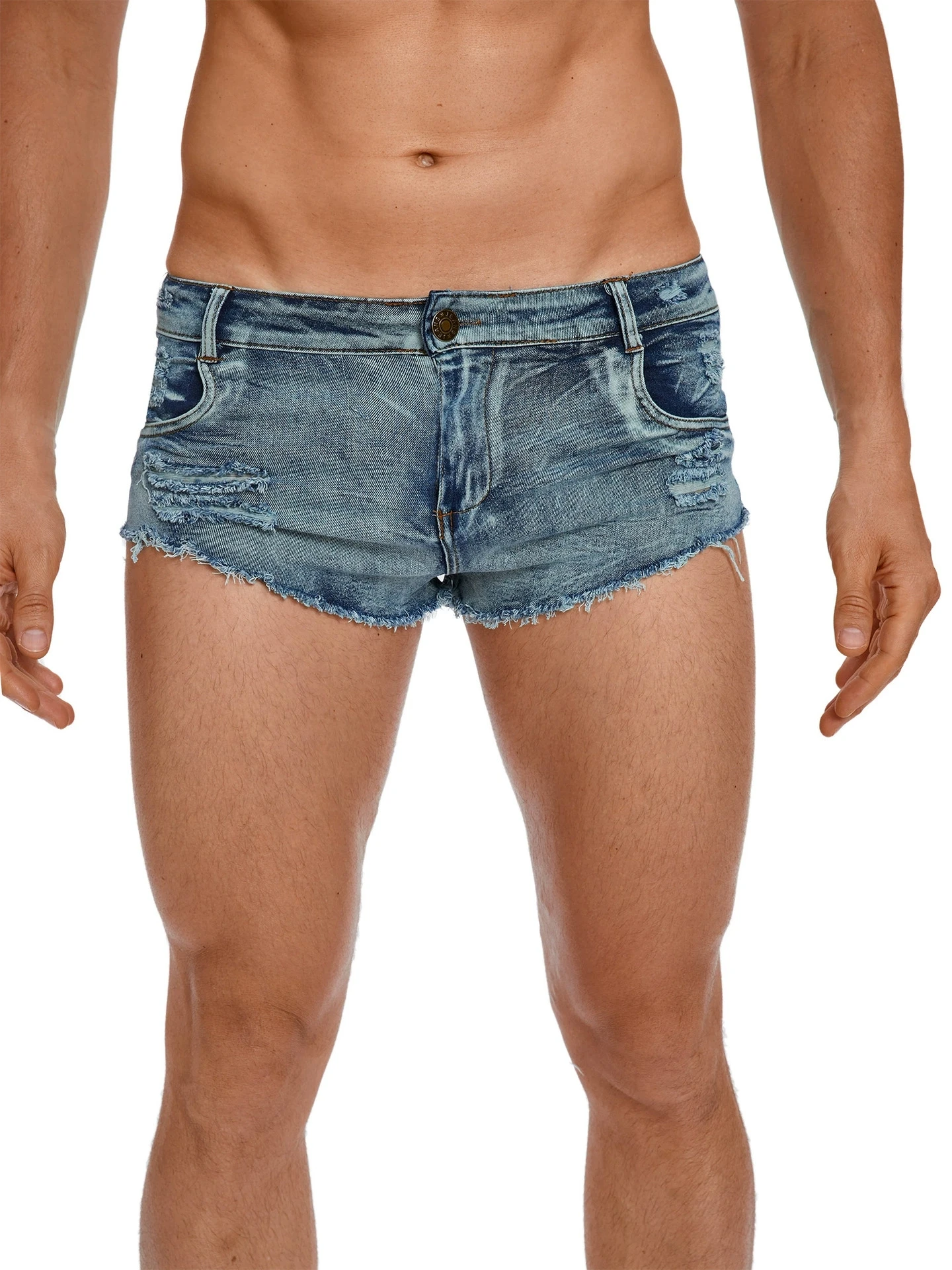 Men's Low Waist Jeans Shorts F - đánh giá và giá Vintage Collectible Buttons