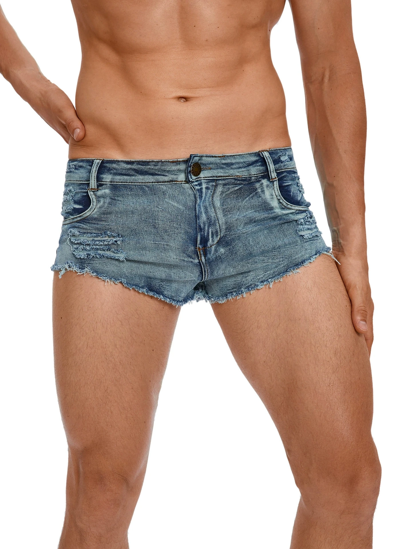 Men's Low Waist Jeans Shorts F - đánh giá và giá Vintage Collectible Buttons